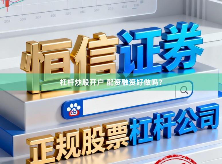 杠杆炒股开户 配资融资好做吗?
